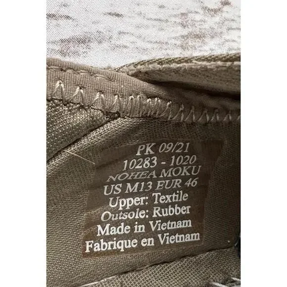 Olukai Men’s Nohea Moku Tan Slip on Shoes - Size 13 - Picture 5 of 6